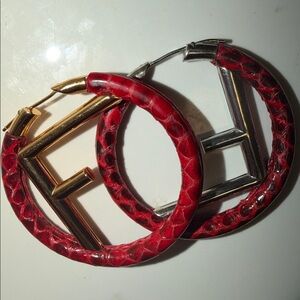 Fendi ‘F Is Fendi’ Hoop Earrings